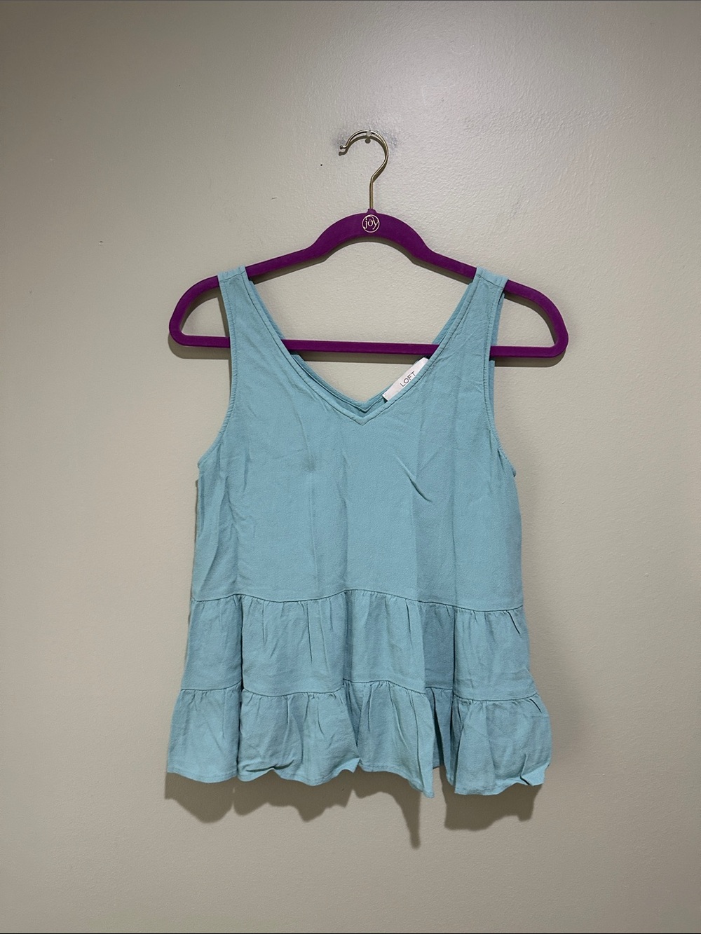 🌹Loft blue flowy tank top